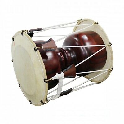 The changgo (an hourglass-shaped drum)